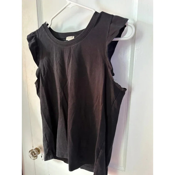 J Crew Women’s size Medium black sleeveless blouse - Picture 2 of 6